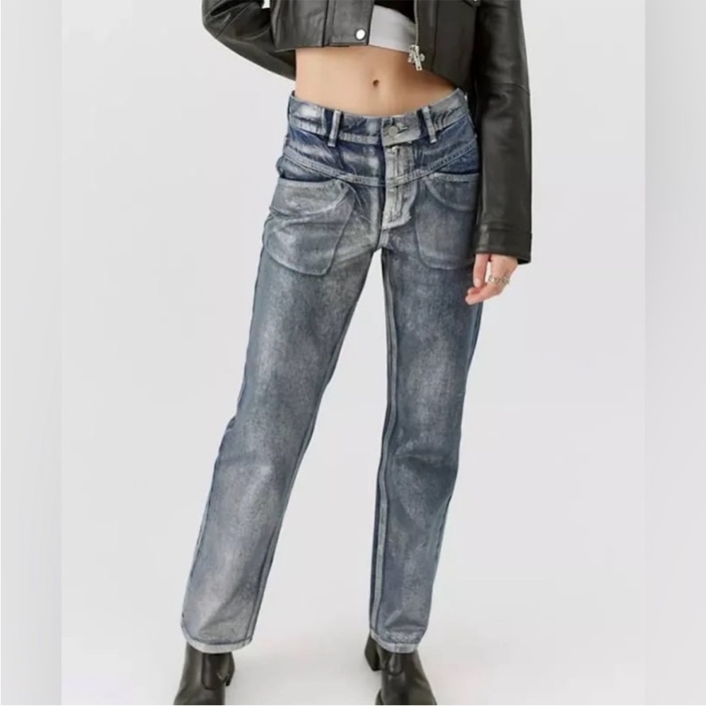 BDG x Urban Outfitters Cowboy Metallic Coated Jeans